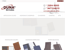 Tablet Screenshot of dunabrindes.com.br